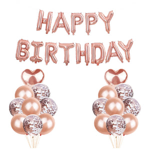rose gold balloons collection