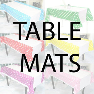 heavy duty disposable plastic table mats collection in Dubai