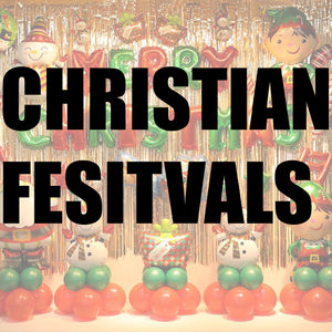 Christian festivals balloons and party supplies