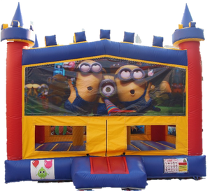 Minion Bouncy Castle - 4.8m - PartyMonster.ae