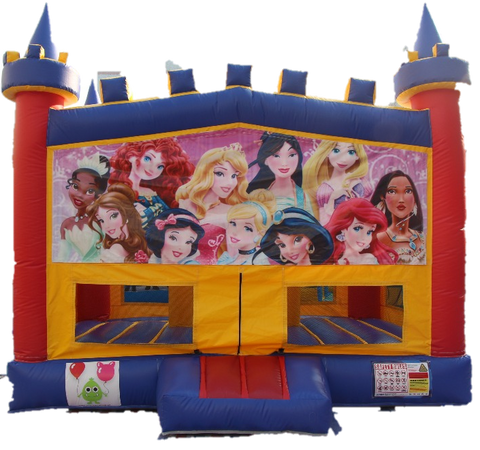 Princesses Bouncy Castle - 4.8m - PartyMonster.ae