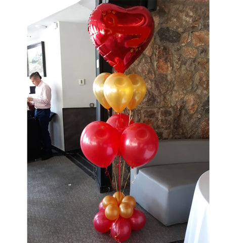 red heart shaped balloons delivery in Dubai