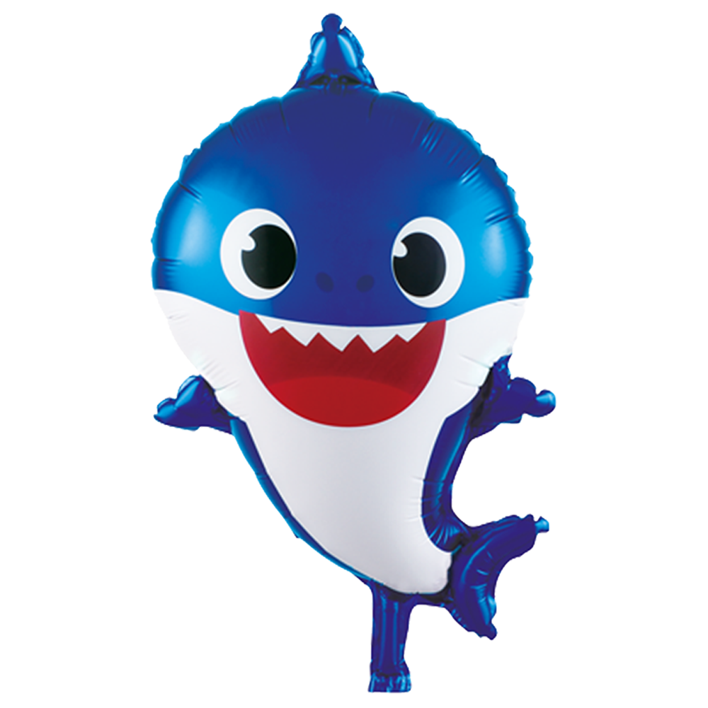 Blue Baby Shark foil balloon