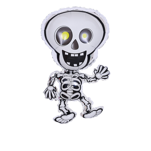 Dancing skeleton foil balloon 80cm (with helium)