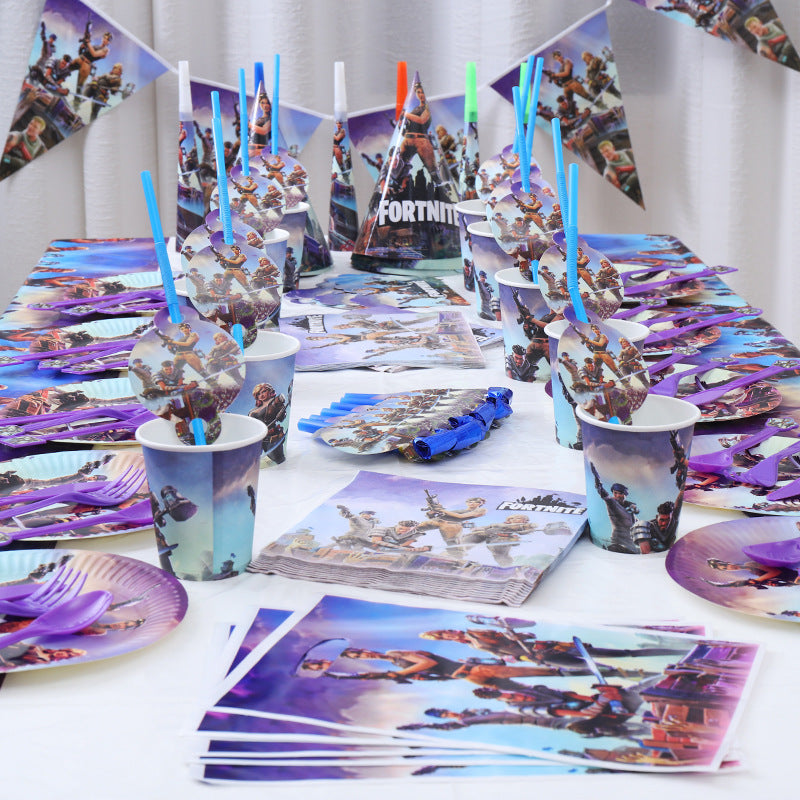 OUT OF STOCK Fortnite theme party supplies pack with cutlery OUT OF ST — free download