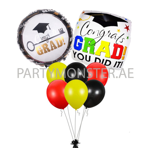 Graduation Mixed Balloons Bouquet in Dubai 