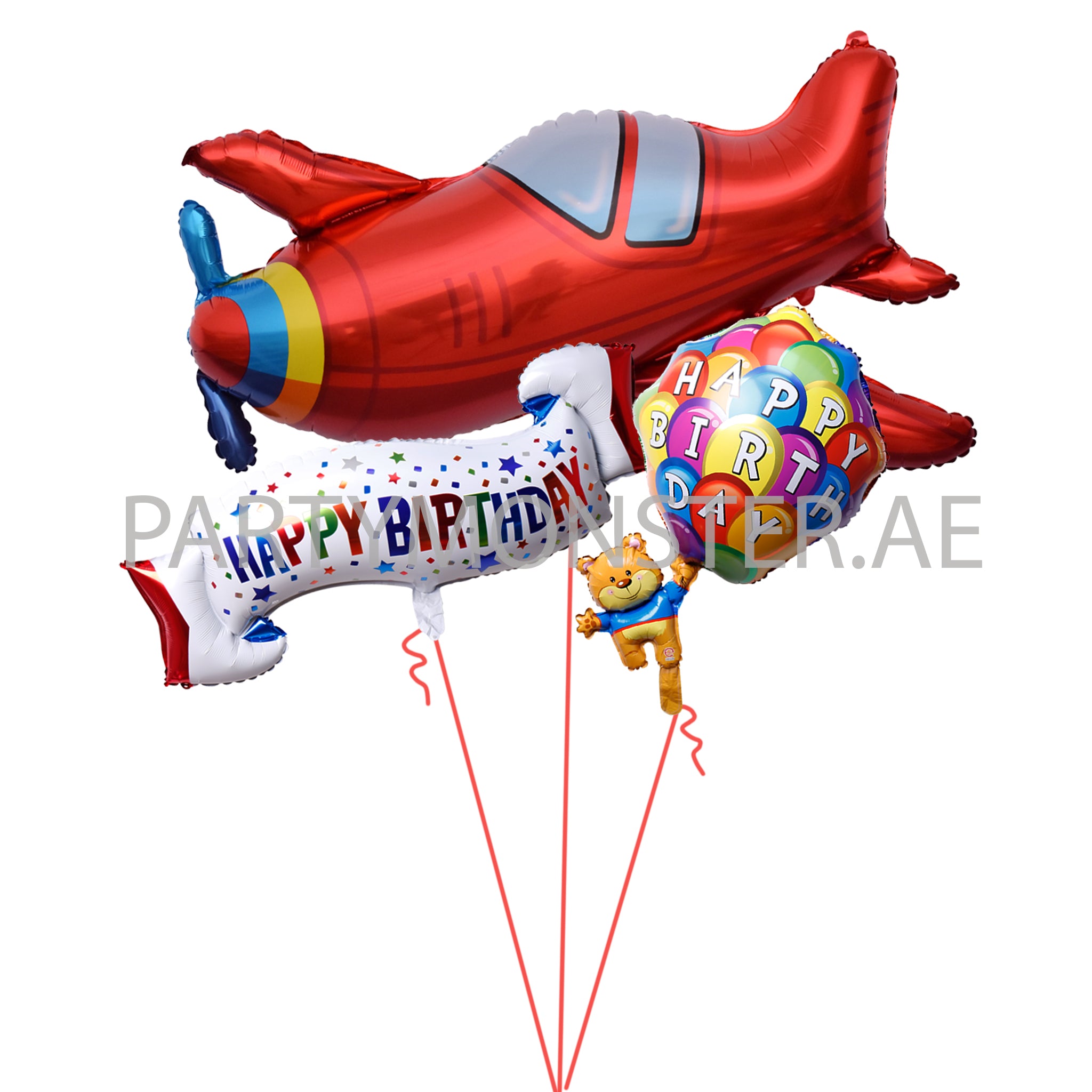 happy birthday airplane balloons delivery in Dubai