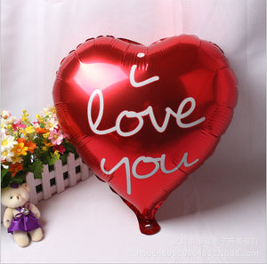 I Love You Red Heart Balloon - 18in - PartyMonster.ae