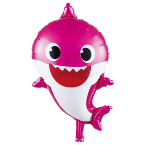 pink baby shark foil balloon for sale online in Dubai