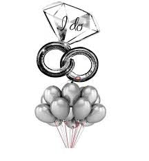 i do diamond ring foil balloon for sale online in Dubai