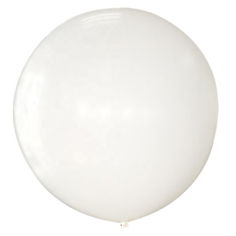 White 3 Feet Latex Balloon for sale online in Dubai