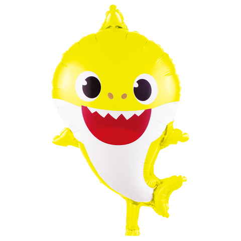 yellow baby shark foil balloon delivery in Dubai