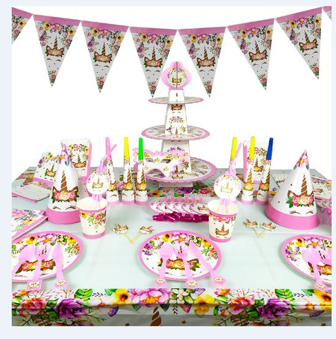 Unicorn themed party supplies for sale online in Dubai
