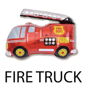 Fire truck balloons and party supplies