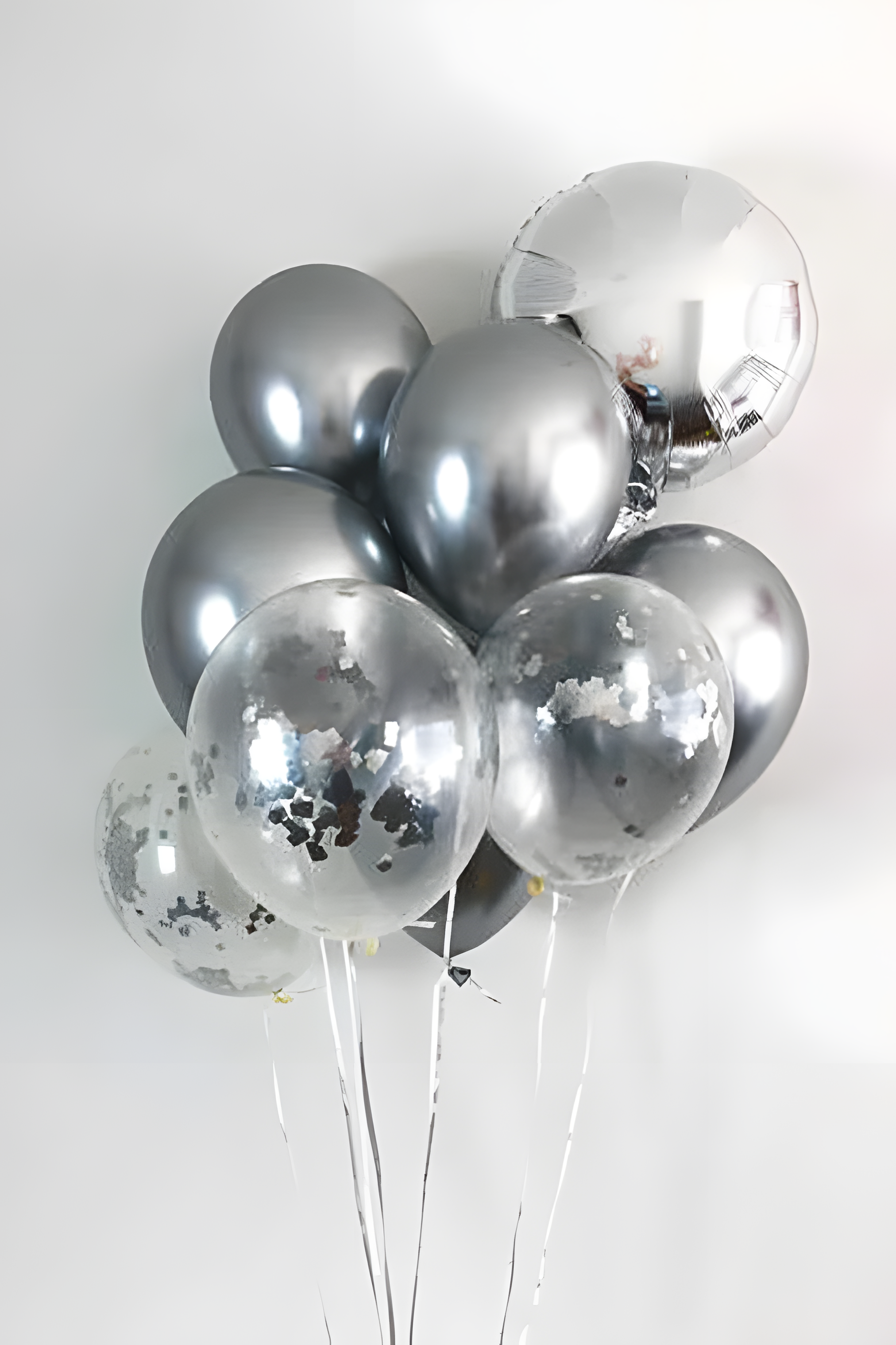 Silver Family Balloon Bouquet