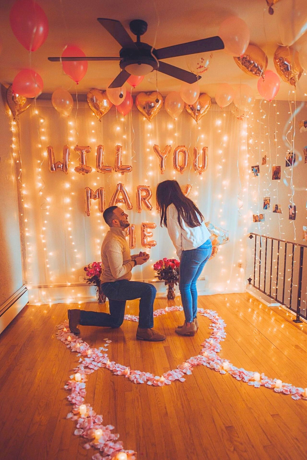 led string lights marriage proposal decor
