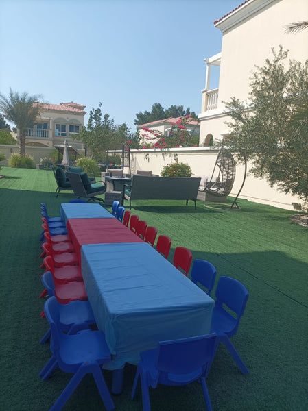 kid's party tables and chairs for rent