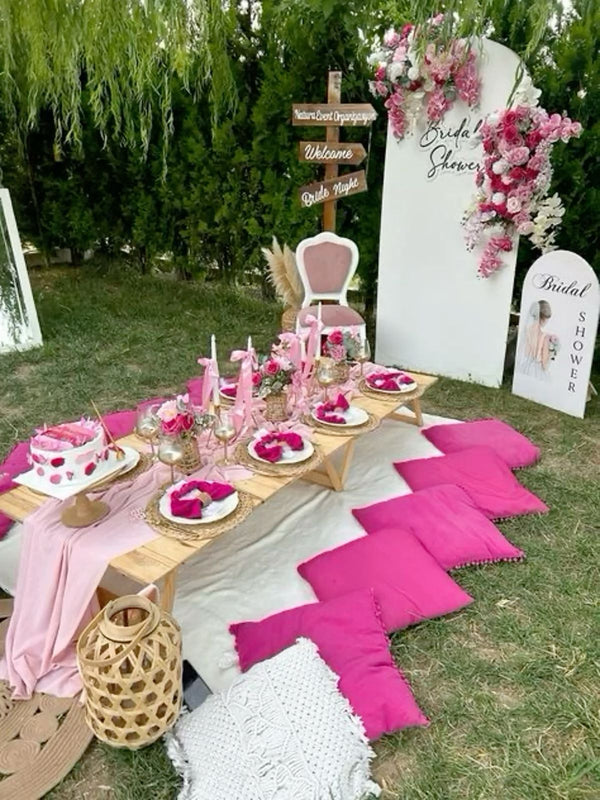 pallet seating decoration rental in Dubai and Abu Dhabi