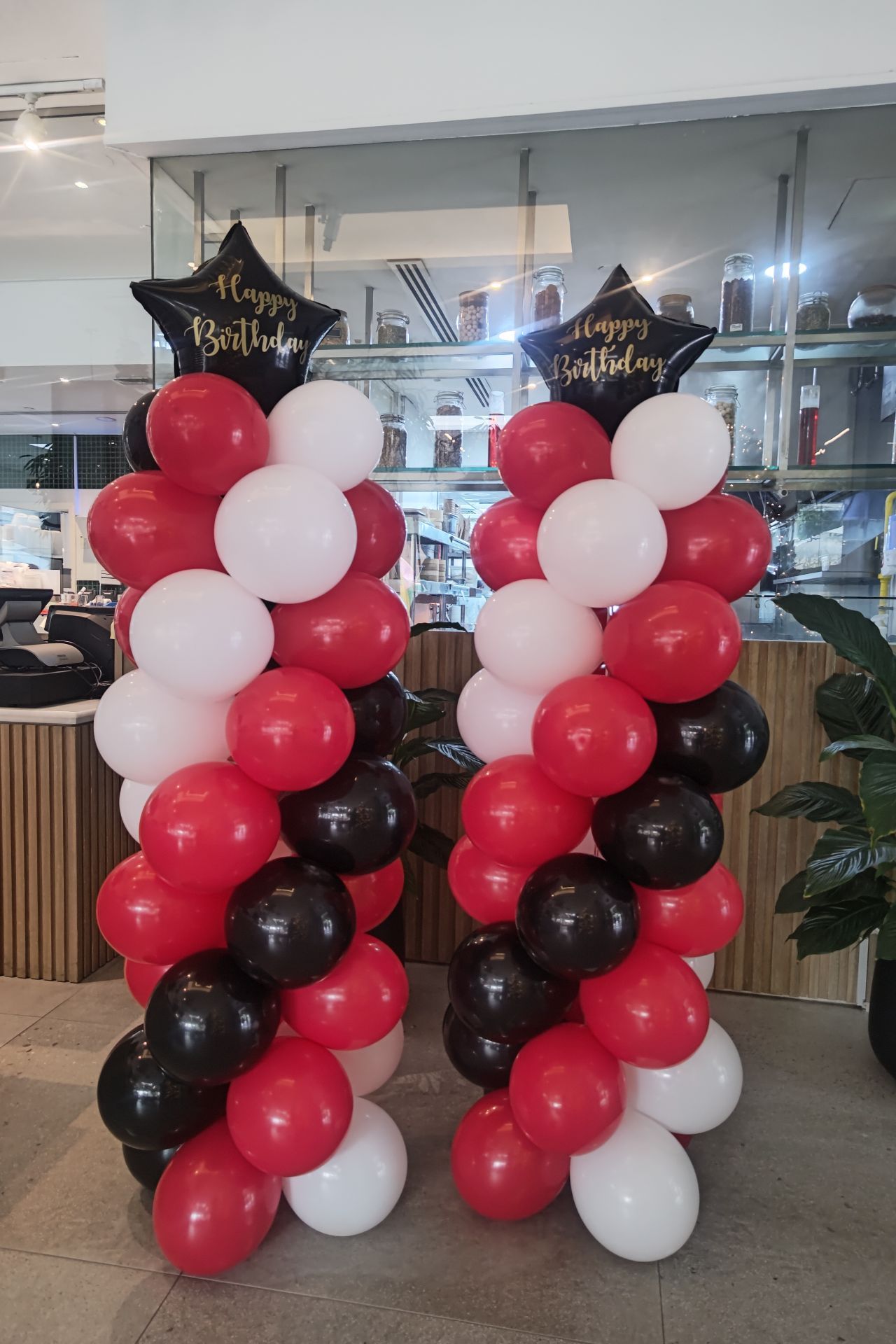 customized balloon pillar in Dubai
