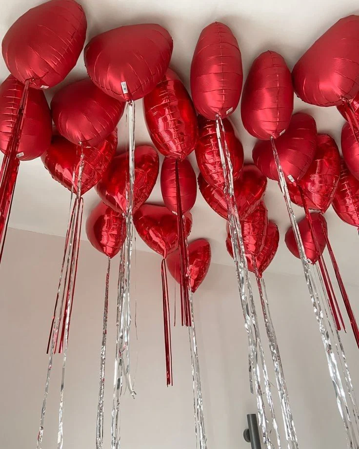 Heart Foils With Tassels