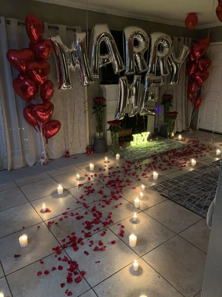 MARRY ME proposal decor in Dubai