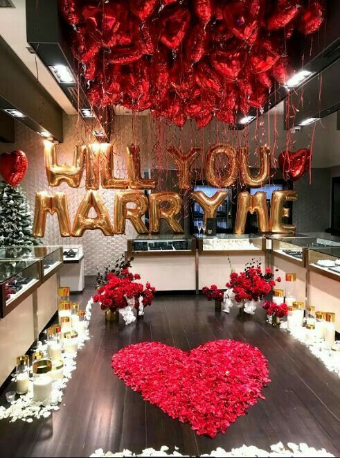 Marry me proposal decoration in Dubai