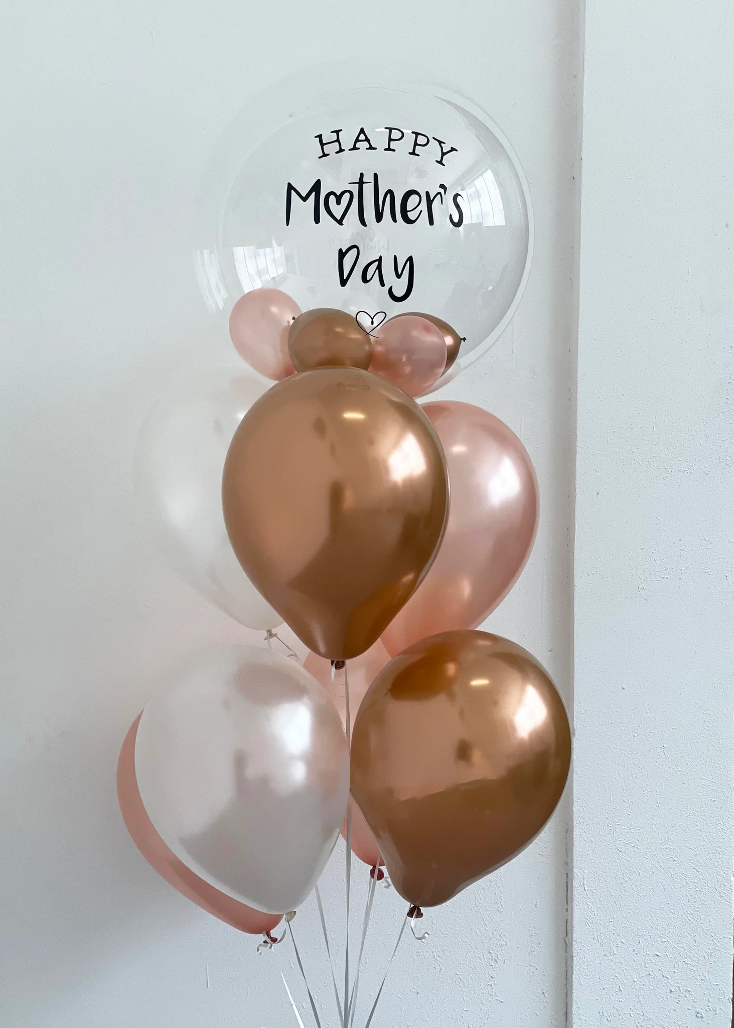 Copper and Rose gold Balloon Bouquet