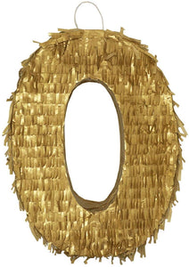Number Zero Golden Pinata