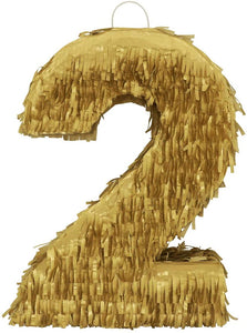 Number Two Golden Pinata