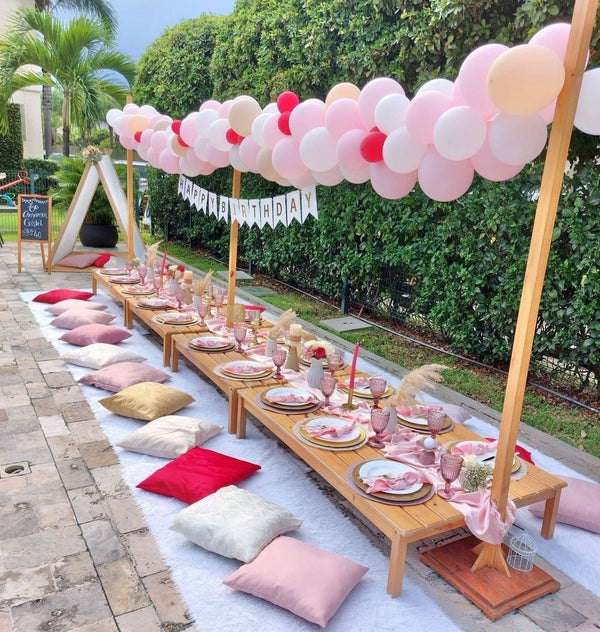 pallet seating rental in Dubai for kids and adults