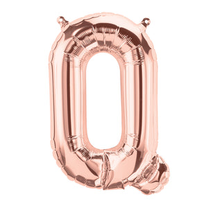 Letter Q rose gold foil balloon - 16 inches