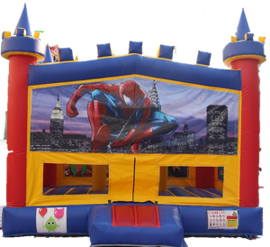 Spiderman Bouncy Castle - 4.8m - PartyMonster.ae