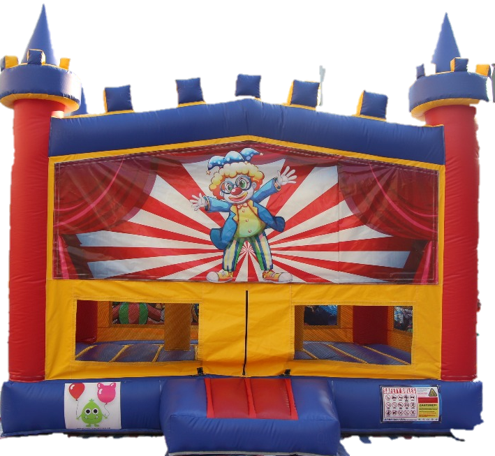 Circus/Clown Bouncy Castle - 4.8m - PartyMonster.ae