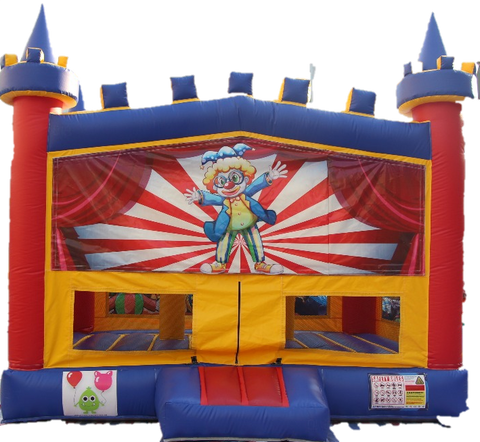 Circus/Clown Bouncy Castle - 4.8m - PartyMonster.ae