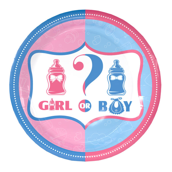 Paper plates gender reveal theme for sale online in Dubai