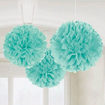 Blue Hanging Decorations 3 pcs, 16inches - PartyMonster.ae