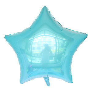 Tiffany Blue Color Star Shaped Balloon - 18" - PartyMonster.ae
