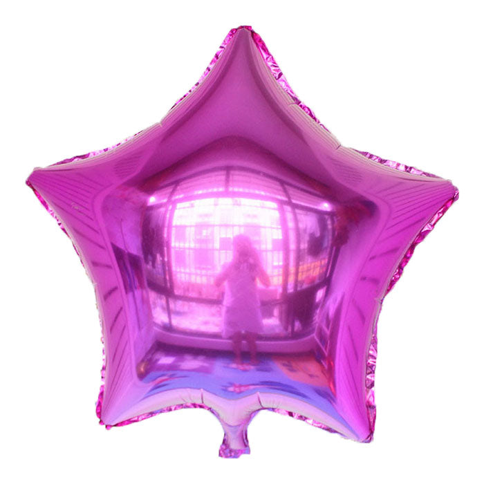 Purple Color Star Shaped Balloon - 18" - PartyMonster.ae