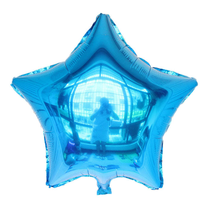 Blue Color Star Shaped Balloon - 18" - PartyMonster.ae