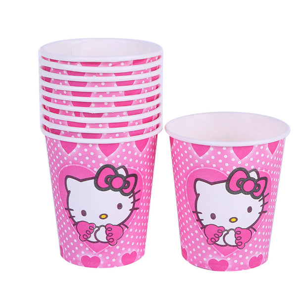 Paper cups hello kitty themed for sale online in Dubai