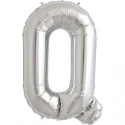 Alphabet Q Silver Foil Balloon - 40inches - PartyMonster.ae