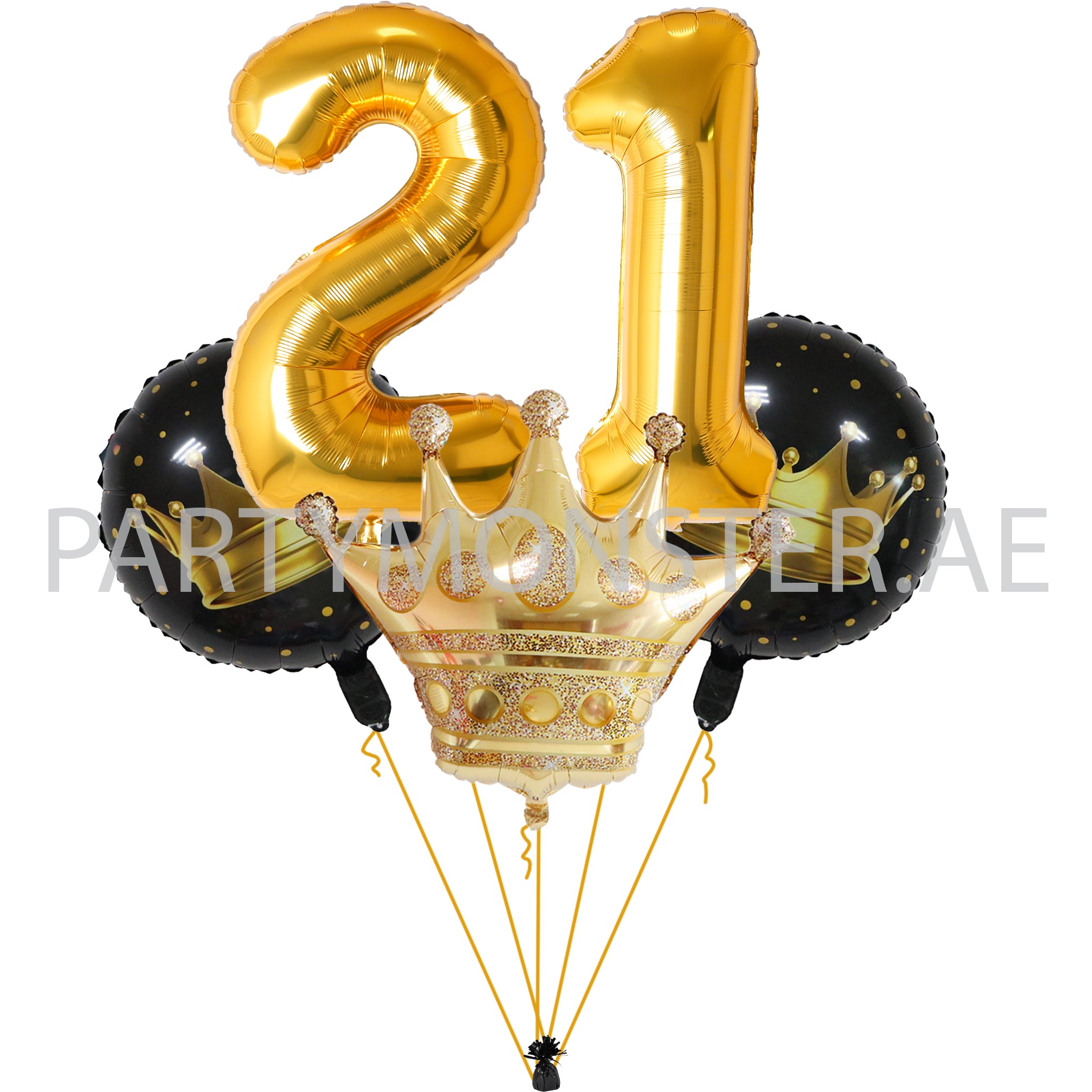 crown themed birthday party balloons delivery in Dubai