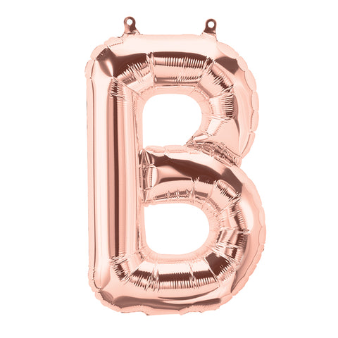 Letter B rose gold foil balloon for sale online in Dubai
