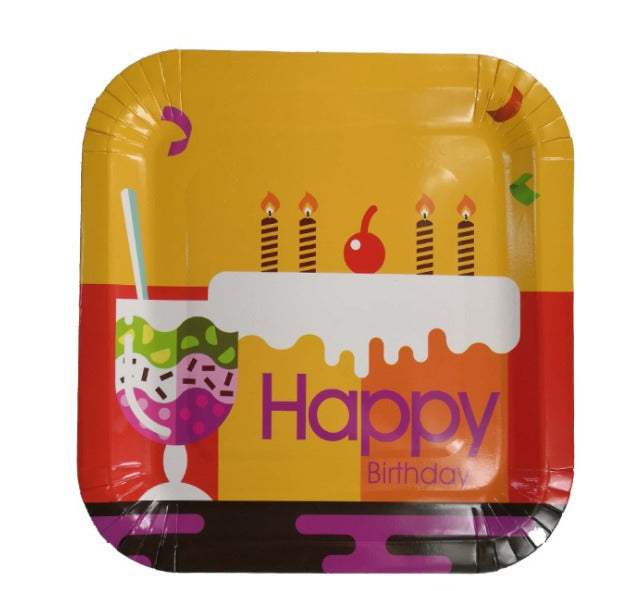 Birthday Cake paper plates for sale in Dubai