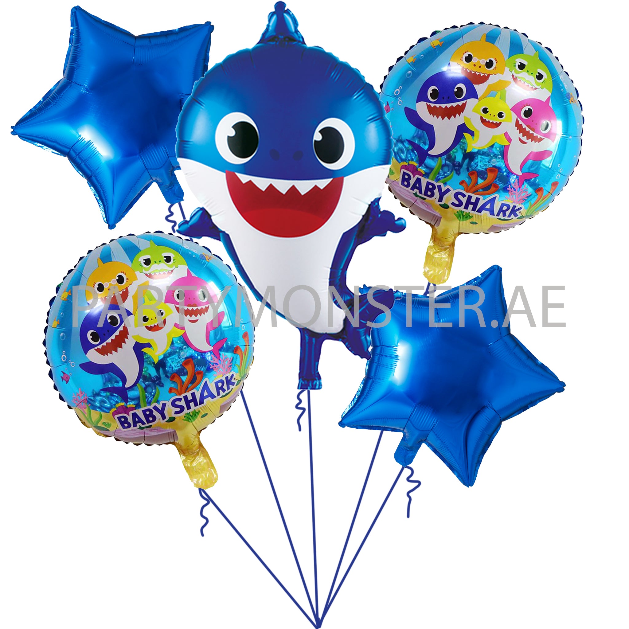 Baby Shark foil balloons bouquet