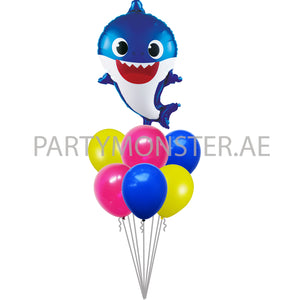 Blue baby shark balloons delivery in Dubai