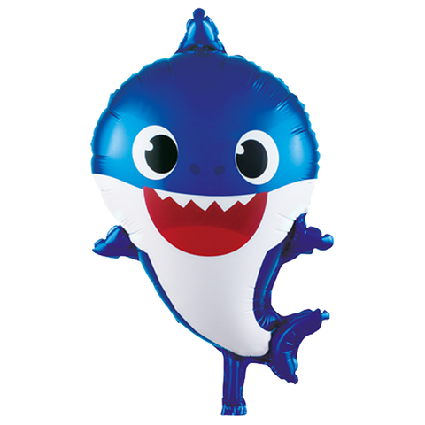 Blue Baby Shark foil balloon