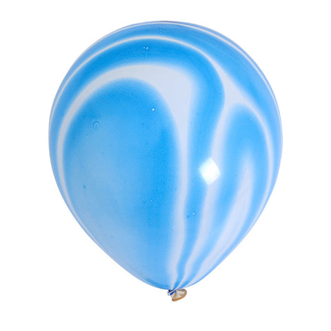 Blue marble latex balloon for sale online in Dubai
