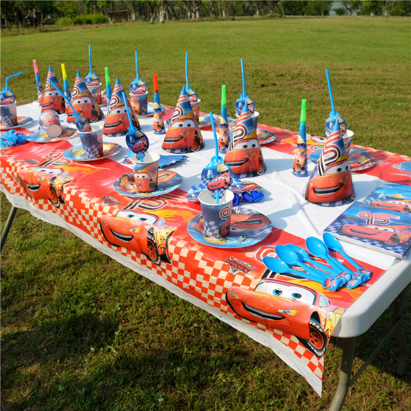 Cars themed table cover - PartyMonster.ae