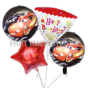 Cars birthday balloons bouquet - PartyMonster.ae
